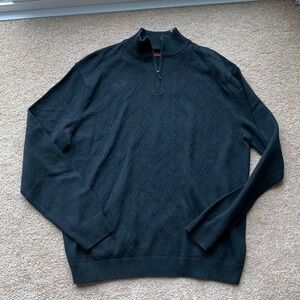 Perry Ellis quarter zip pullover sweater